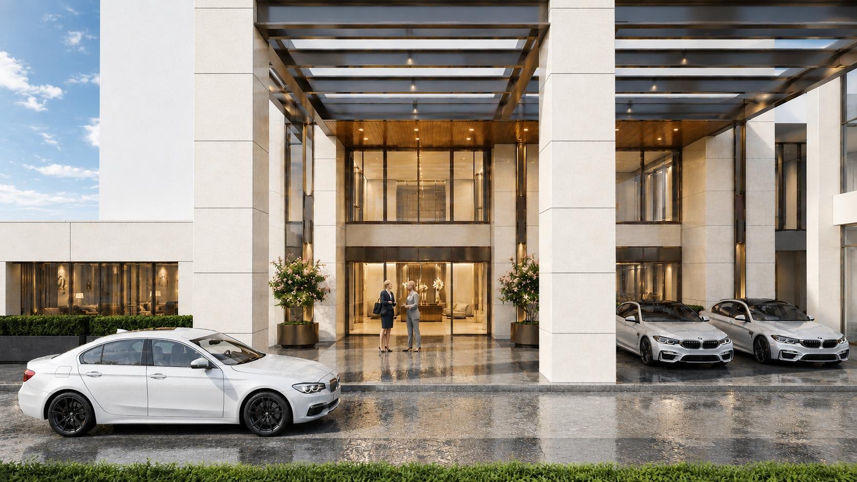 Cappella Embassy grand arrival and facade